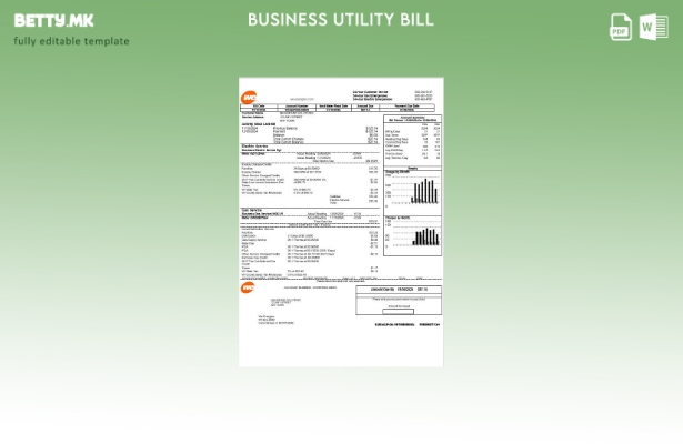 Сметка за комунални услуги на САД Ние за бизнис